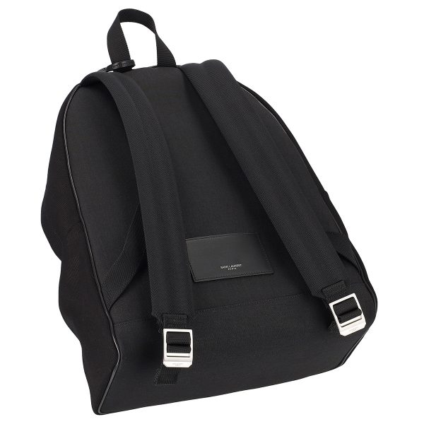 sal 534968aavv1070 1 Saint Laurent Cotton Backpack Rucksack Black