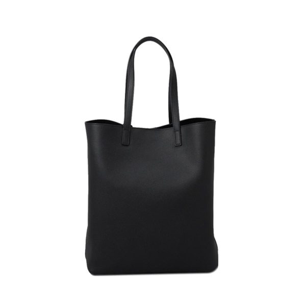 sal 676657b680n100 1 Saint Laurent Cowhide Tote Bag Black