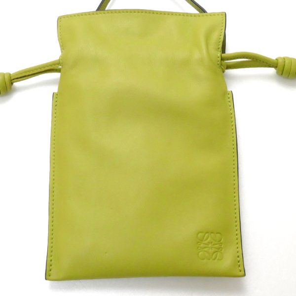 sb23 0609 24 2 Loewe Flamenco Pocket Shoulder Bag Lime Yellow