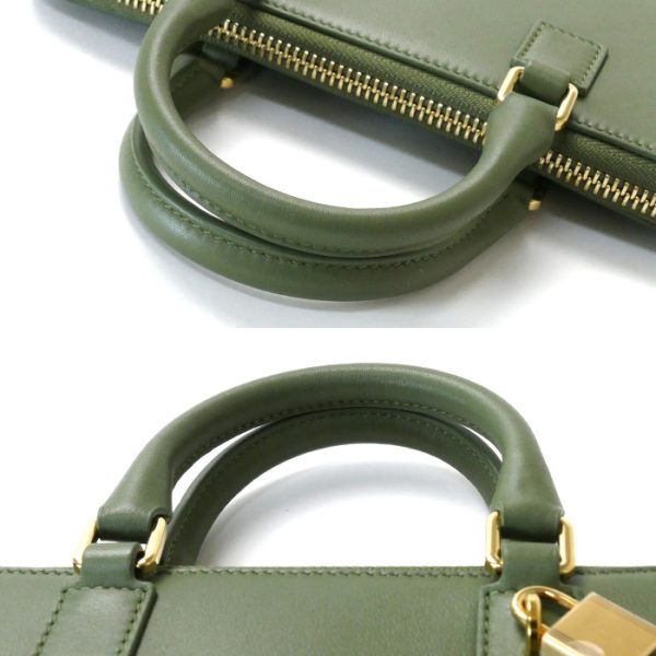 sb23 0630 25 5 Loewe Amazona Pouch 2Way Shoulder Bag Avocado Green