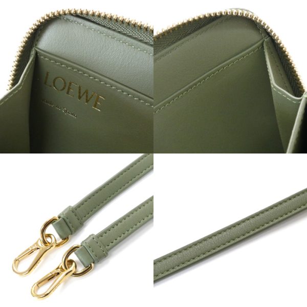 sb23 0630 25 6 Loewe Amazona Pouch 2Way Shoulder Bag Avocado Green