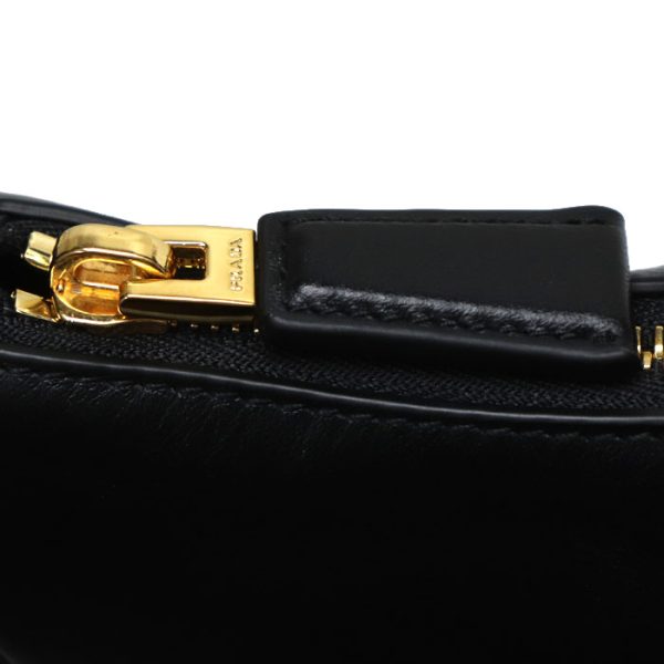 sb23 1208 34 1212 Prada Arke Shoulder Bag Black