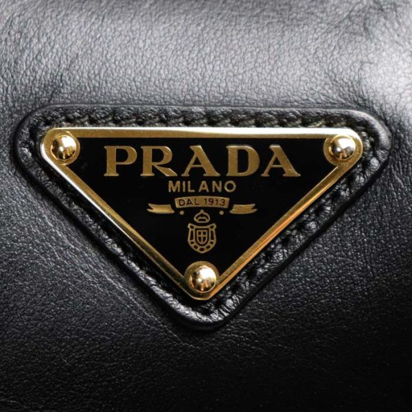 sb23 1208 34 1213 Prada Arke Shoulder Bag Black