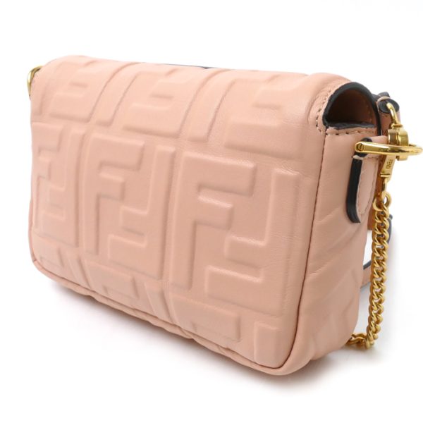 sb23 1208 35 2 Fendi Zucca Mini Bucket Shoulder Bag Pink