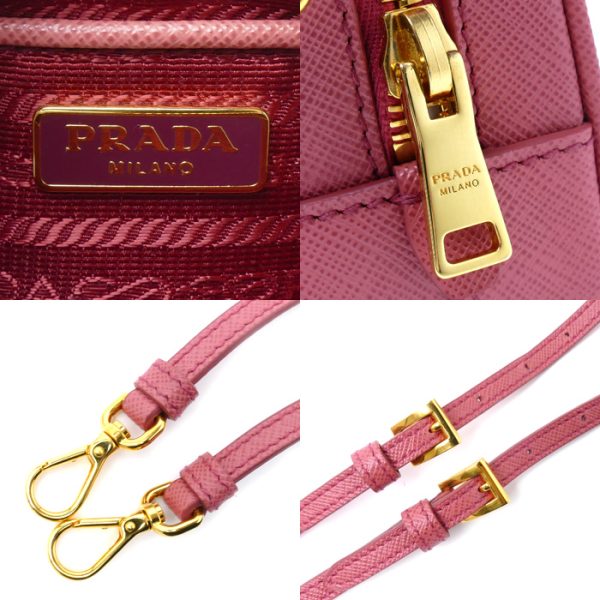 sb24 0112 43 6 Prada Saffiano Shoulder Bag Pink