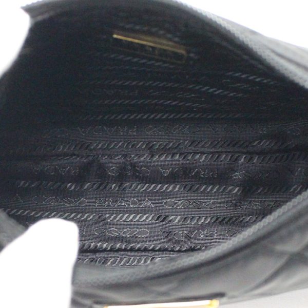 sb24 0119 14 4 Prada Tessuto Impunto Handbag Black