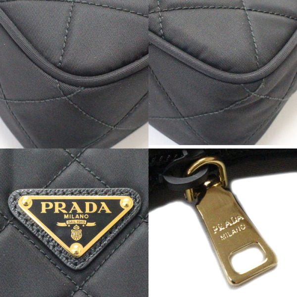 sb24 0119 14 5 Prada Tessuto Impunto Handbag Black