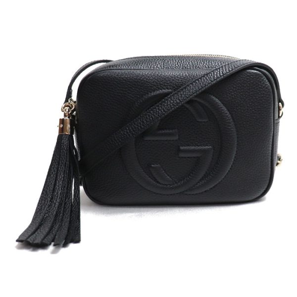 sb24 0216 38 217 Gucci Soho Disco Shoulder Bag Black