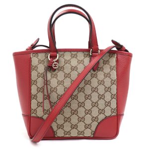 sb24 0223 45 1 Celine Hippo Tote Bag Suede Beige Red