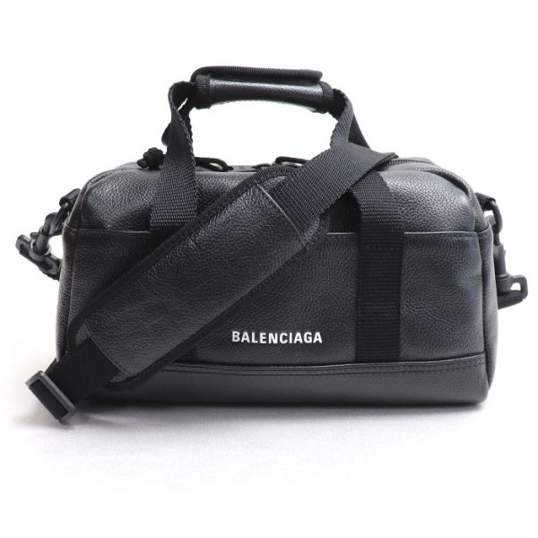 sb24 0315 33 316 Balenciaga Explorer Small Duffle 2Way Shoulder Bag Black