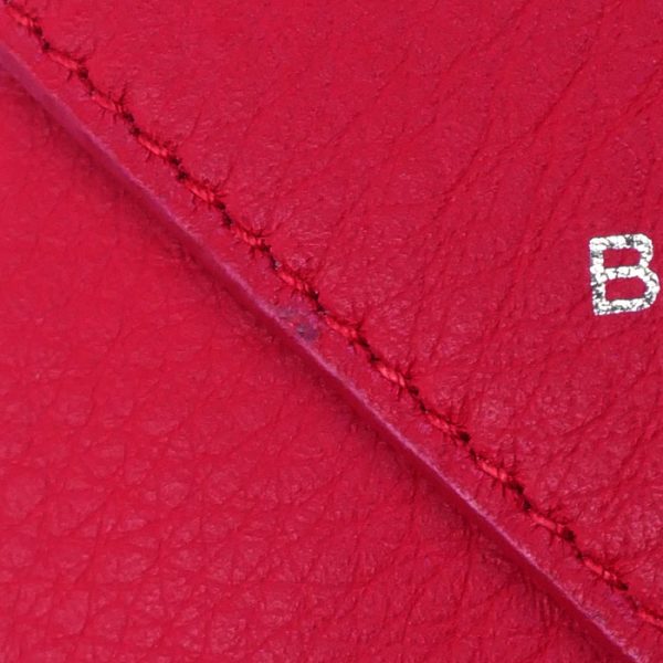 sb24 0405 23 6 Balenciaga Paper Mini Trifold Wallet Red