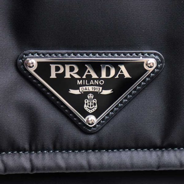 sb24 0426 17 431 Prada Re Nylon Large Padded Shoulder Bag Black