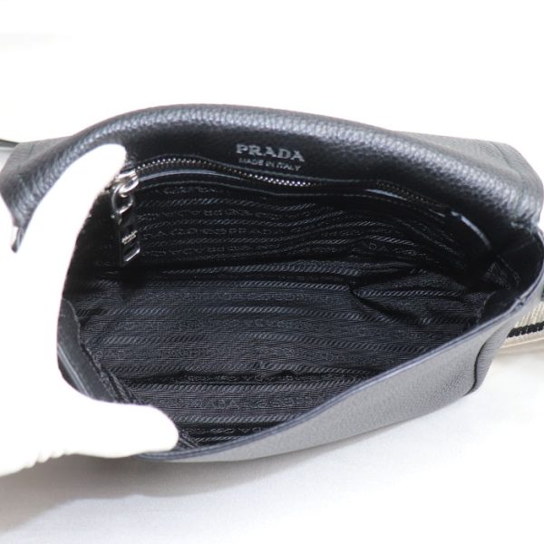 sb24 0503 24 506 Prada Vitello Dyno 2Way Shoulder Bag Black