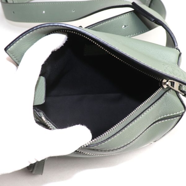 sb24 0510 34 513 Loewe Puzzle Bum Bag Mini Waist Bag Dark Sage