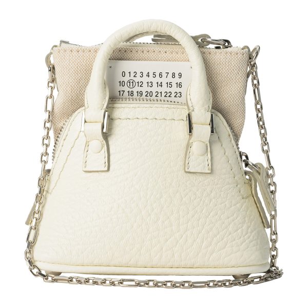 sb3wg0025p4455h01 1 Maison Margiela Shoulder Bag Classique Baby White