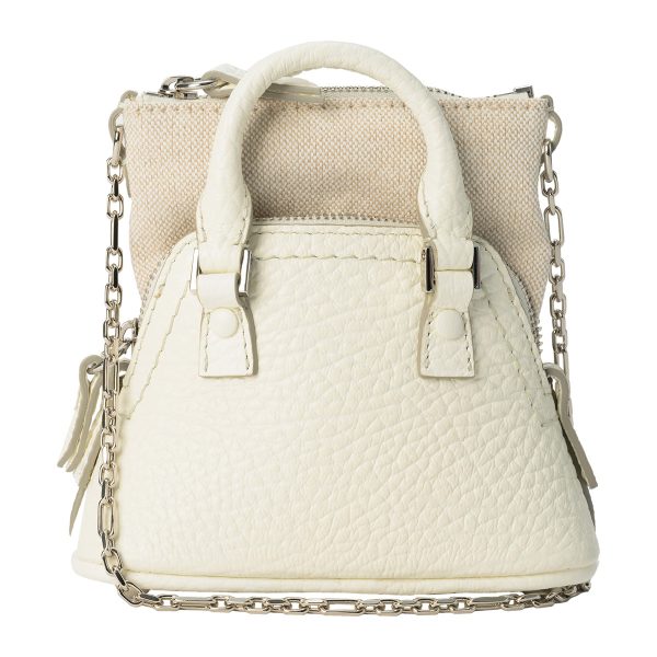 sb3wg0025p4455h01 2 Maison Margiela Shoulder Bag Classique Baby White