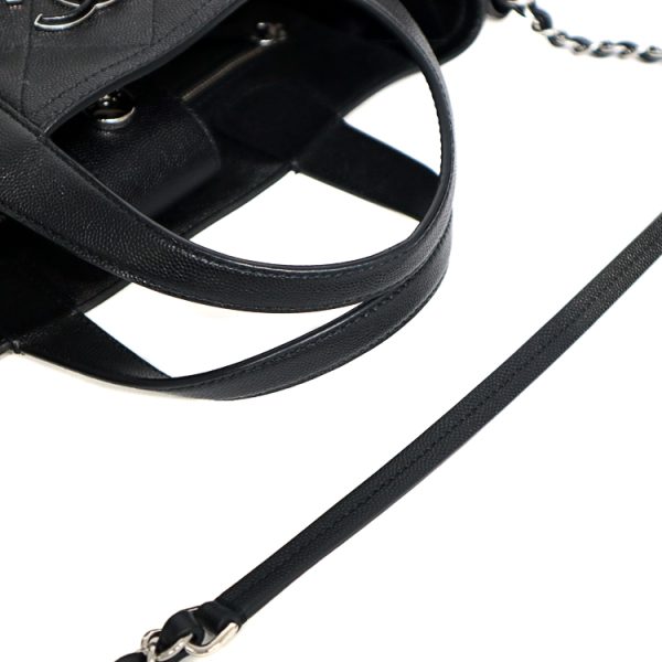 sw22 0783 08 Chanel Tote Bag Black