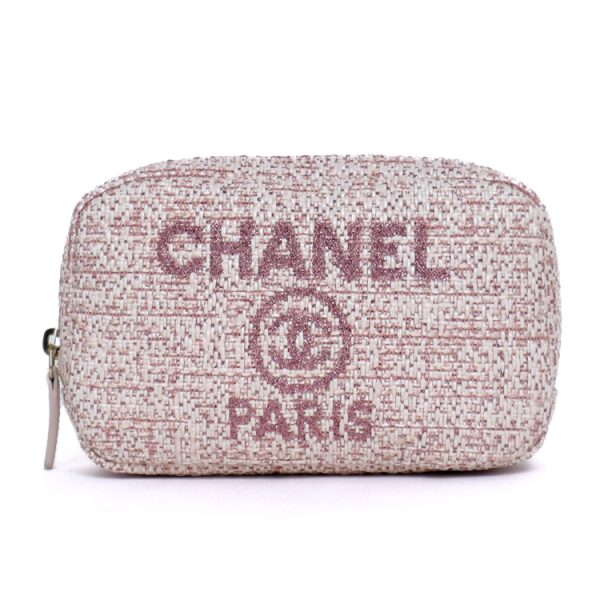 sw23 0725 01 Chanel Deauville Pouch Pink