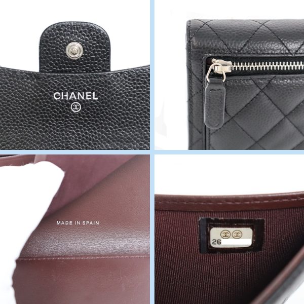 sw24 0045 10 Chanel Small Flap Wallet Black