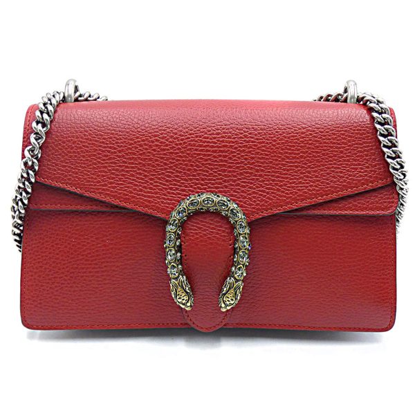 t yj06261 Gucci Leather Dionysus Chain Shoulder Bag Red