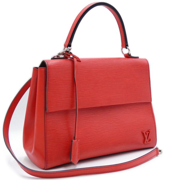 t yjl06305 1 Louis Vuitton Epi Cluny MM 2Way Shoulder Bag Red