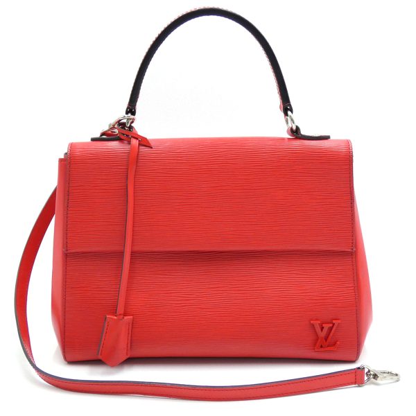 t yjl06305 Louis Vuitton Epi Cluny MM 2Way Shoulder Bag Red