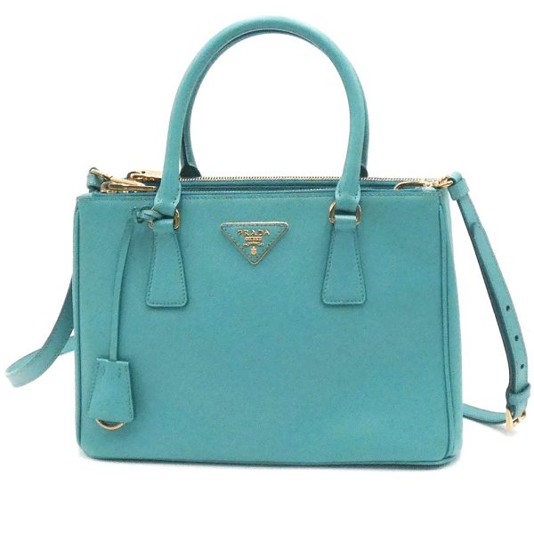 t yjp06180 1 Prada Saffiano Galleria 2Way Handbag Shoulder Light Blue