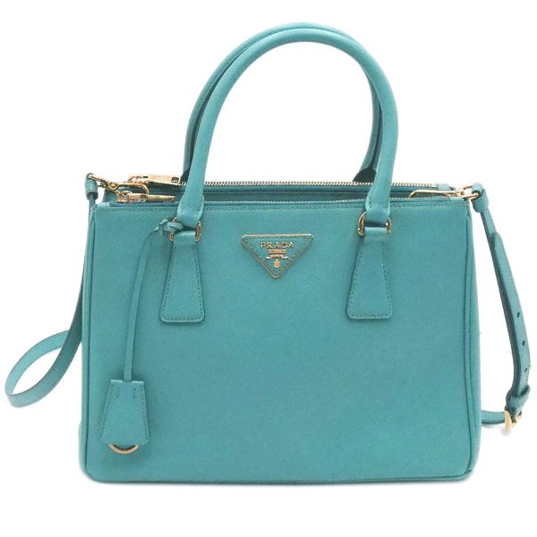 t yjp06180 Prada Saffiano Galleria 2Way Handbag Shoulder Light Blue