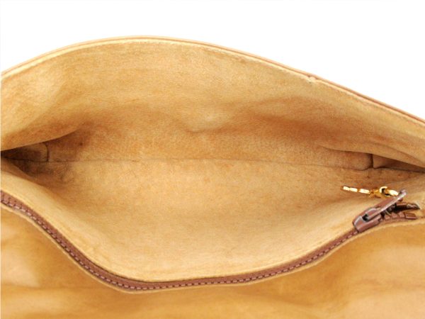 t10129 6 Gucci Clutch Bag Horsebit Leather Beige