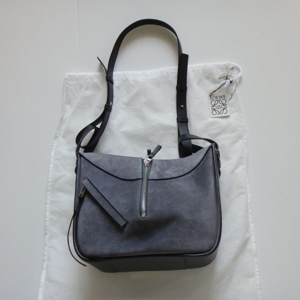 t17 4398 001 Loewe Hammock Small Bag Gray