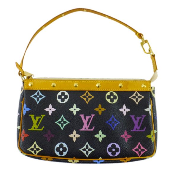 t2404 06 002499kh Louis Vuitton AC Pouch Monogram Multicolor Black