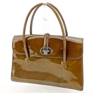 t2665 Chanel Mesh Handbag Brown