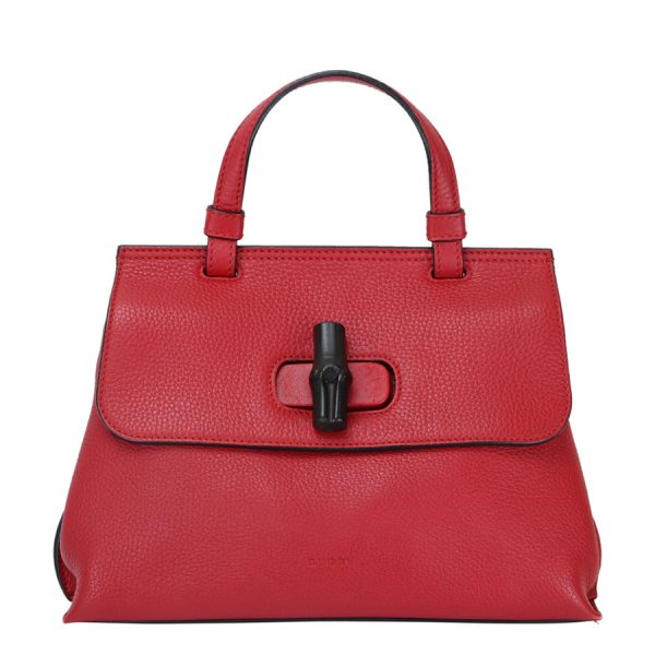 t351116 01 01 Gucci Bamboo Daily Top Handle Shoulder Bag Red