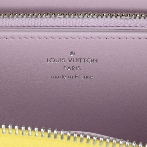 t351122 02 08 Louis Vuitton Zippy Wallet Mahina Yellow Pink