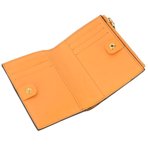 t360420 01 07 Fendi Baguette FF Embossed Medium Wallet Orange