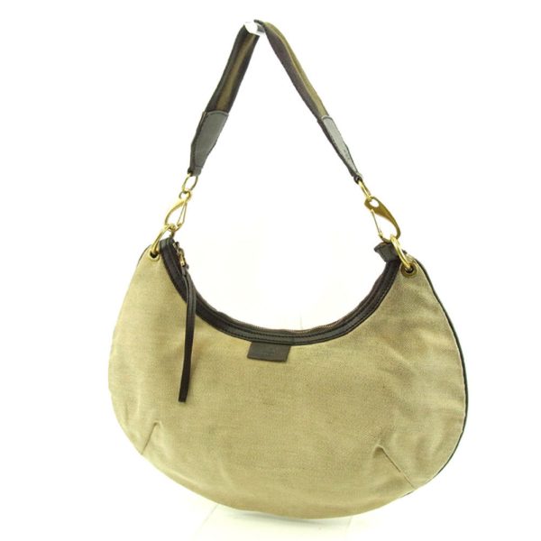 t4741 Gucci Back Leather Shoulder Bag Beige