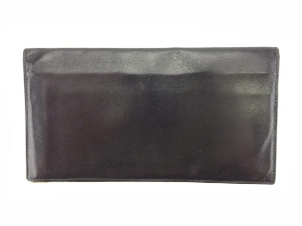 t4855 1 Celine Long Billfold Wallet Black Leather