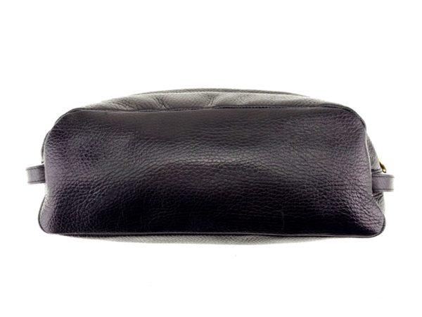 t8956 1 Gianni Versace Clutch Bag Medusa Black Leather