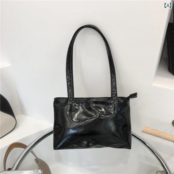 IIXcode1410677252 Patent Leather Underarm Shoulder Bag