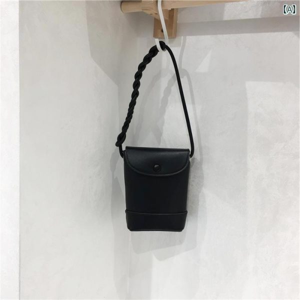 IIXcode1410677252 Mini Pochette Retro Bucket bag Black