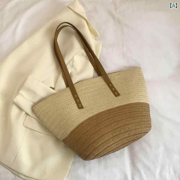 IIXcode1410677252 Womens Bag Straw Biege