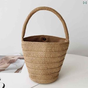 IIXcode1410677252 Ladies Bag Straw Bucket Hat