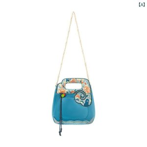 IIXcode1410677252 Embroided Hand Bag Blue