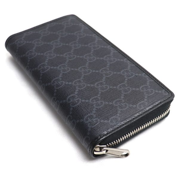 td24 0620 6 622 Gucci Interlocking G Zip Around Wallet Black