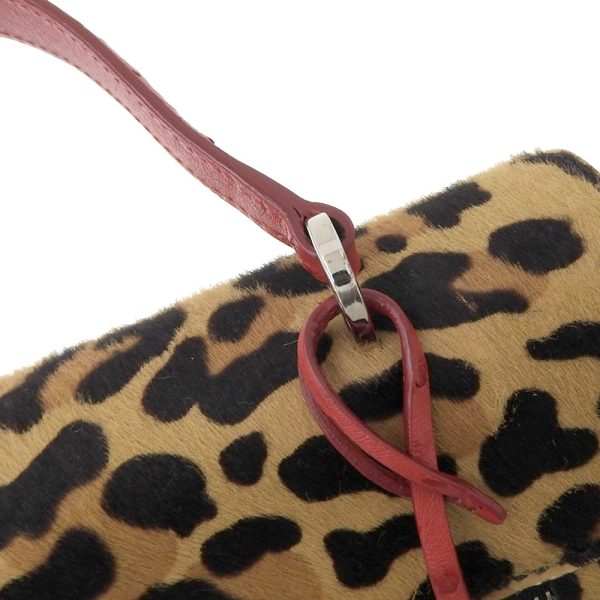 tk20b1218043 4 Prada 2WAY Handbag Leopard Harako Ostrich Brown Red