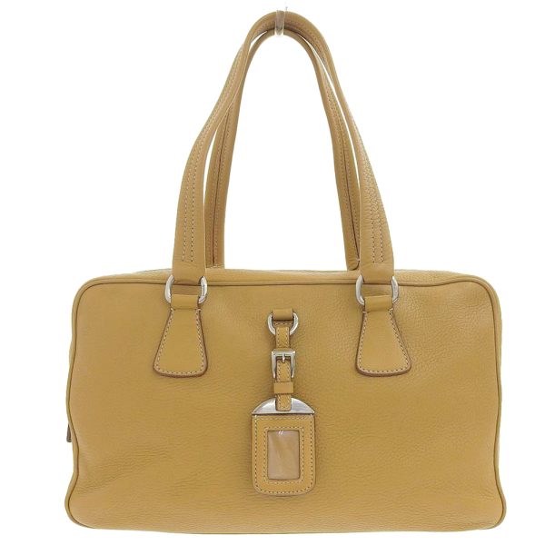 tk22b1126027 1 Prada Camel Leather Boston Bag