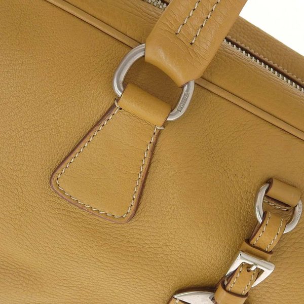 tk22b1126027 7 Prada Camel Leather Boston Bag