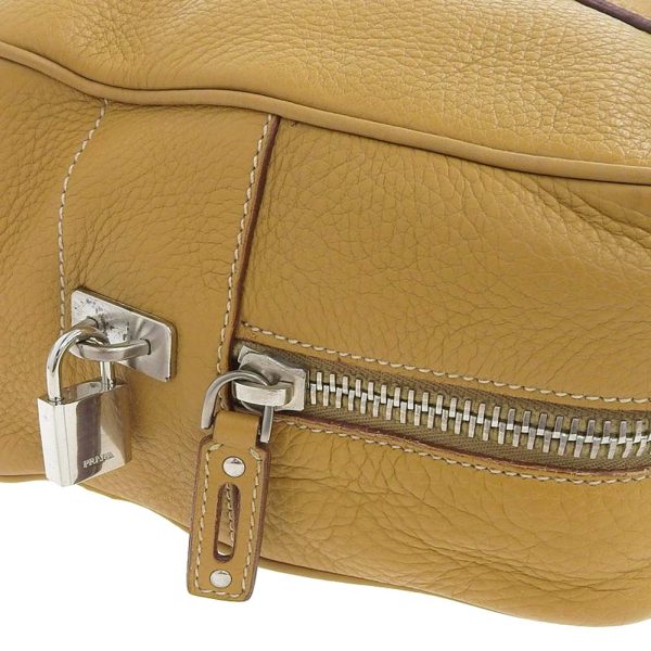 tk22b1126027 9 Prada Camel Leather Boston Bag