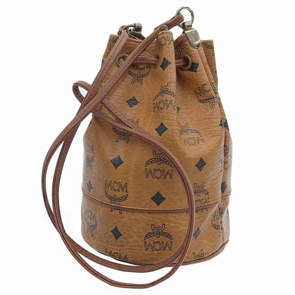 tk23b1104016 2 MCM Drawstring Bag Brown