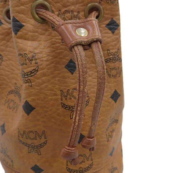 tk23b1104016 5 MCM Drawstring Bag Brown